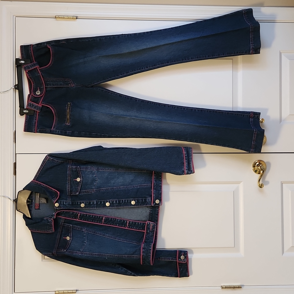 Neeso 2 piece denim pants suit - Size